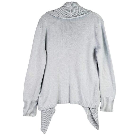 Carlisle Cardigan Blue Open Front Long Sleeve Sweater Womens Size Large - Picture 3 of 10